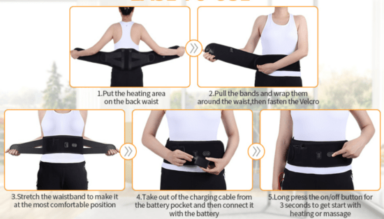 how to use a rechargeable heating belt