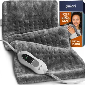 fast heating extra large heating pad dry and moist
