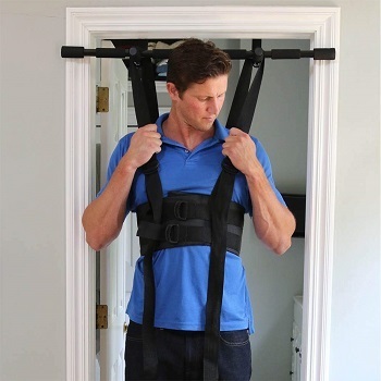 sit and decompress Spinal Decompression Harness - Best for Sciatica & Pinched Nerves - only 3 minutes of daily treatment