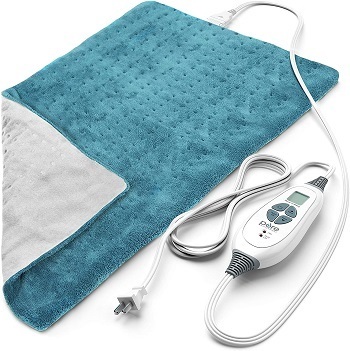Pure Relief XXL Heating Pad with 6 settings and full-back coverage size 20"x 24"