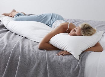 Company Store 6-Foot Body Pillow - Safest Materials - cotton cover and down alternative filling 