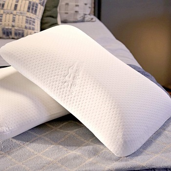 TEMPUR Symphony Pillow - Best for Combo Sleepers - medium-soft pillow with 100% polyester knit cover