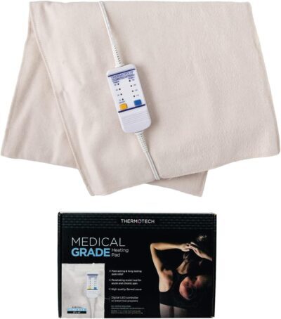 best extra large moist heating pad - Thermotech Digital Moist Heating Pad - with controller and 4 heat settings 