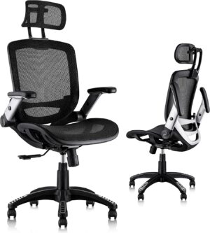 ergonomic mesh ofice chair to keep the spine aligned at work