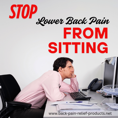 prevent lower back pain from sitting