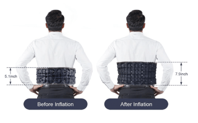 back decompression belt for spinal traction