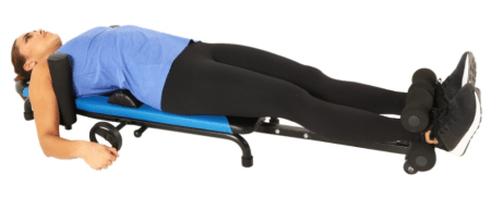 back stretching bench lumbar traction device
