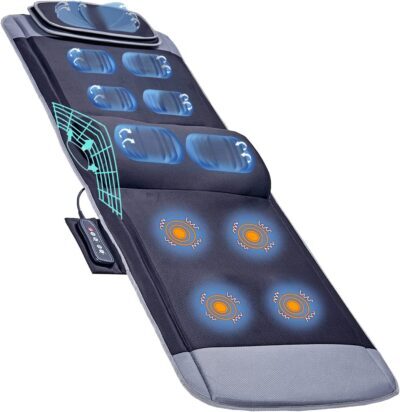 electric massage mat with air cpmpression - Comrelax Massage Mat - with 15-minute running time, size 18" x 12" x 8"