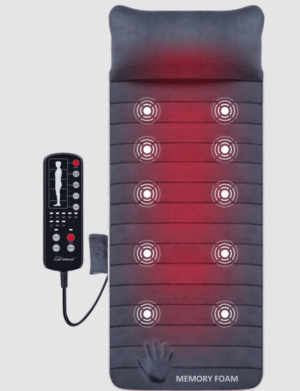 best massage mat with heat for back pain - Snailax Massage Mat (Model 363M) - with full massage and heat coverage - size 24" x 69" x 1.5"