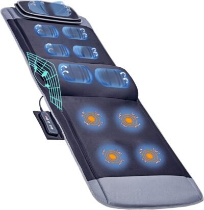 electric massage mat with air cpmpression - Comrelax Massage Mat - with 15-minute running time, size 18" x 12" x 8"