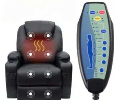 power lift recliner with heat and massage