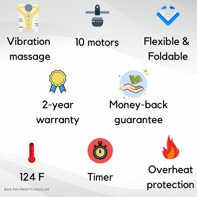 snailax memory foam massage mats