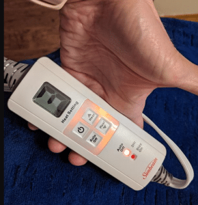 sunbeam extra lage heating pad remote control