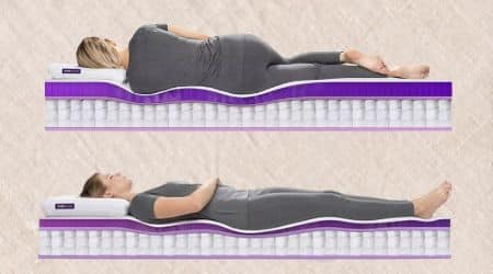 are hybrid mattresses good for back pain and spine alignment during sleep