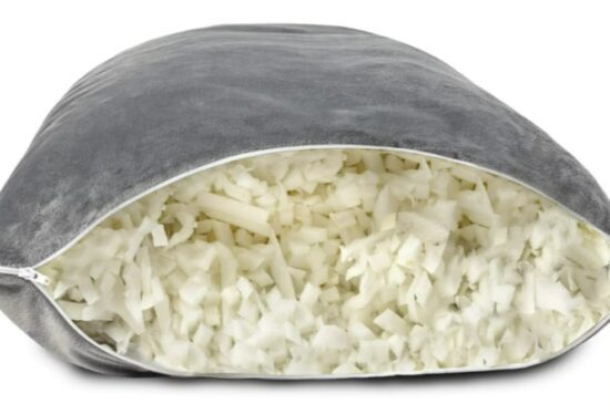 miliard extra long body pillow shredded foam filling adjustable