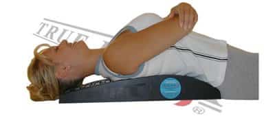 demontrating the true back stretcher
