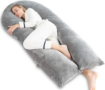  extra wide and extra long body 70 inch body pillow - AngQi 70-Inch U-Shaped Body Pillow - 70-inch polyester cover