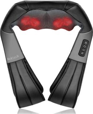 Nekteck shuatsu massage pillow with handles -Best Wrap Around shiatsu neck massager